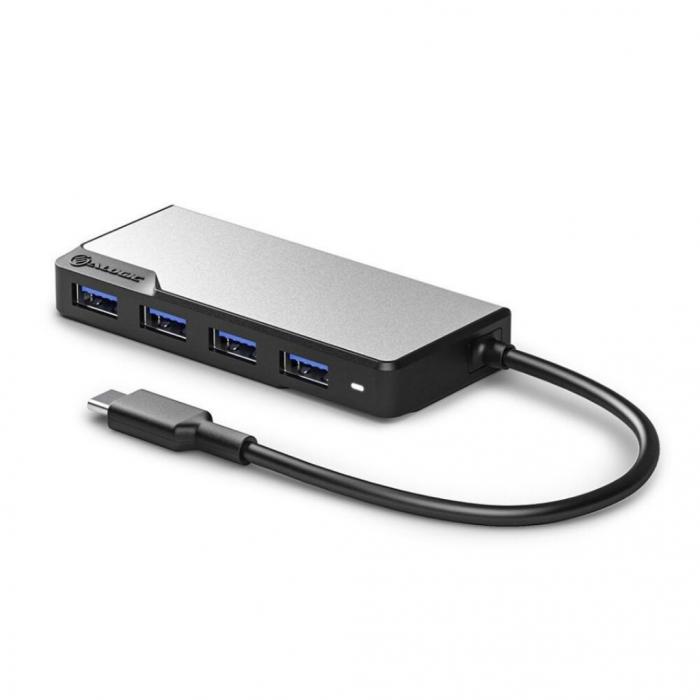 ALOGIC - ALOGIC USB-C Fusion SWIFT 4-i-1-hubb - Rymdgr