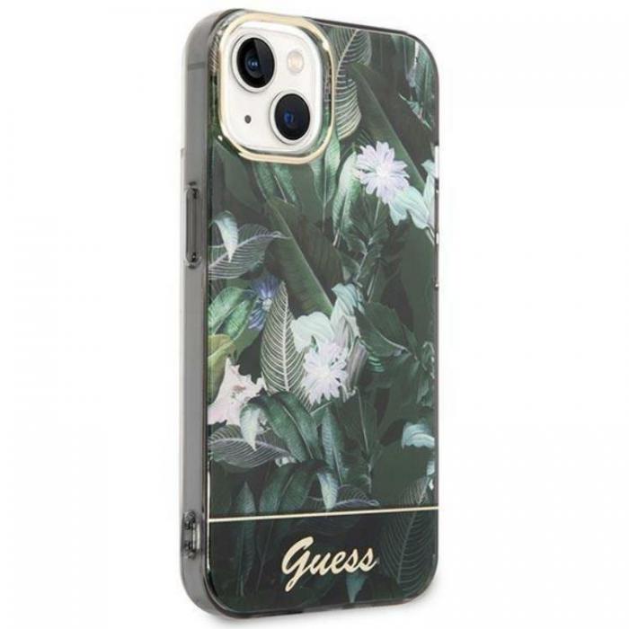 Guess - GUESS iPhone 14 Plus Skal Jungle Collection - Grn