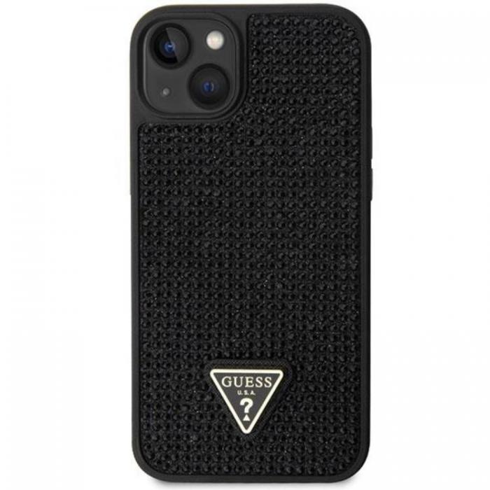 Guess - Guess iPhone 14 Mobilskal Rhinestone Triangle - Svart