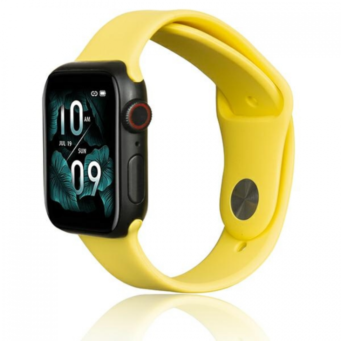 Beline - Beline Apple Watch (42/44/45/49mm) Armband Silikon - Gul