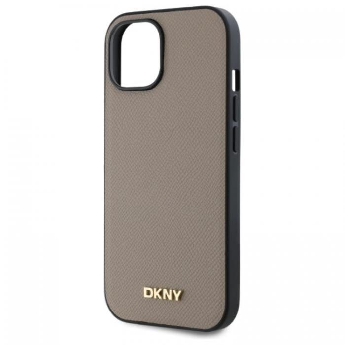 DKNY - DKNY iPhone 15 Mobilskal MagSafe Grained Metal Logo