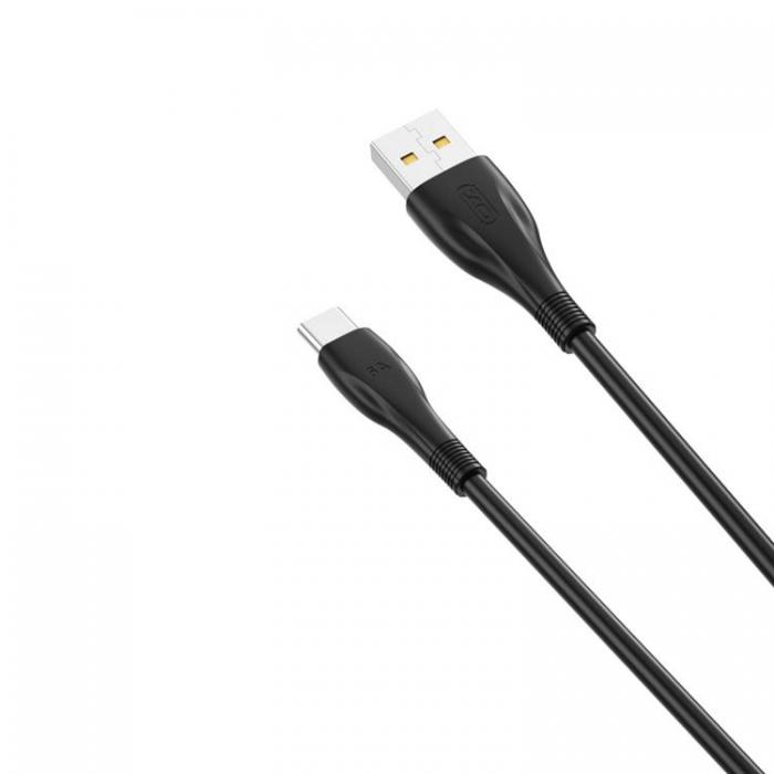 XO - XO USB Till USB-C 1m Kabel 6A NB185 - Svart