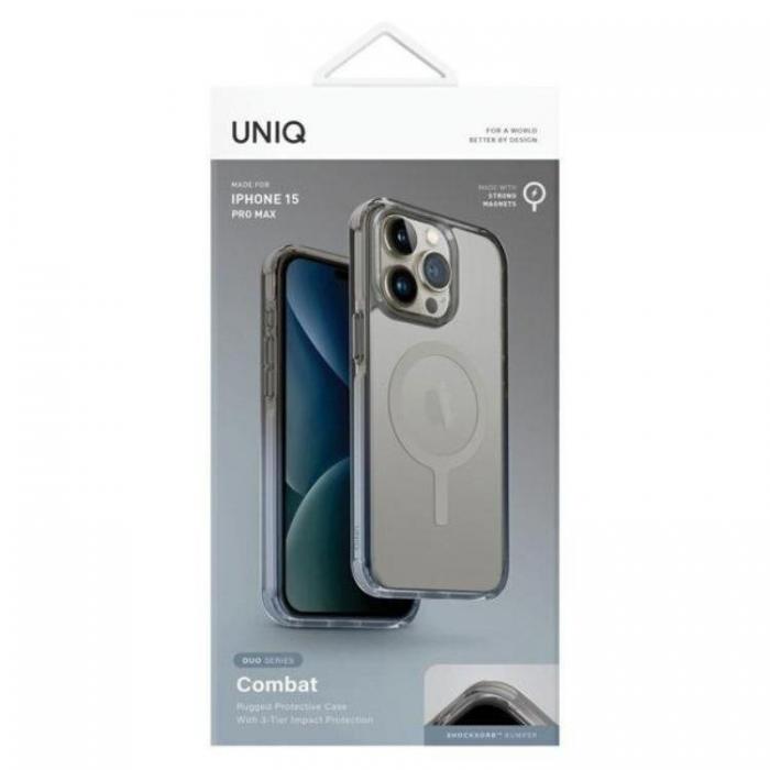 UNIQ - UNIQ iPhone 15 Pro Max Mobilskal Magsafe Combat Duo - Bl/Gr