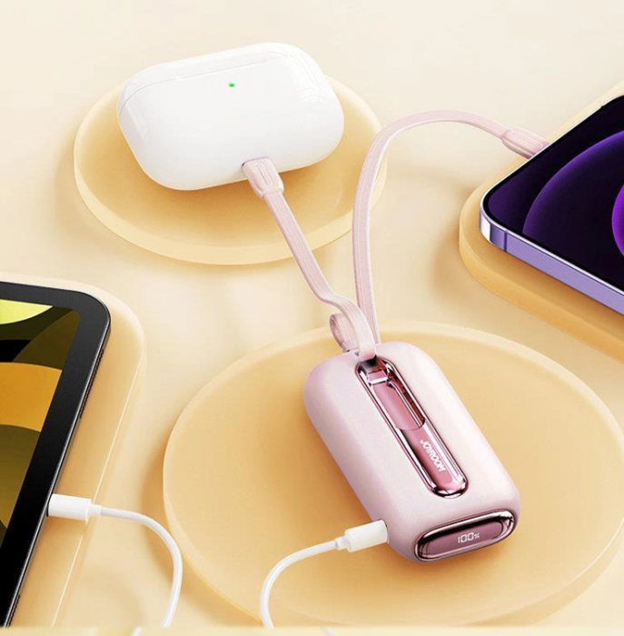 Joyroom - Joyroom Mini Powerbank 10000mAh 22.5W Colorful Series - Rosa