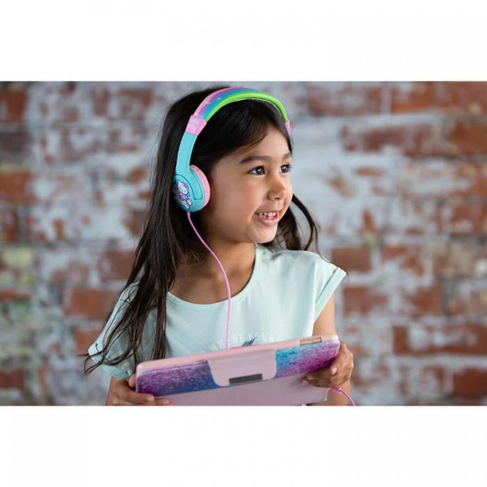 Hello Kitty - HELLO KITTY Hrlurar Junior On-Ear 85dB Enhrning - Grn / Rosa