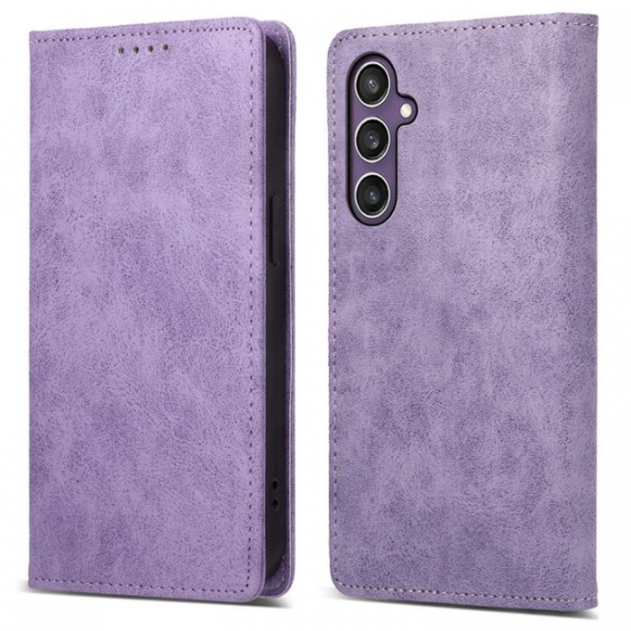 A-One Brand - Galaxy S25 Plnboksfodral RFID Blocking - Lila