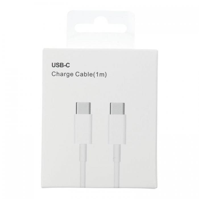 A-One Brand - USB-C till USB-C kabel 1m 60W HD-Box - Vit