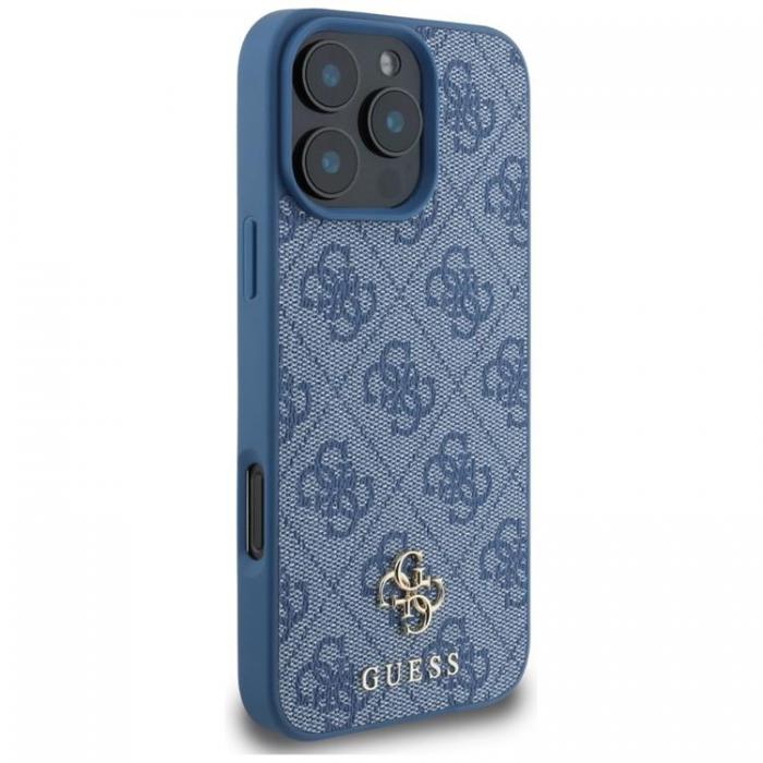 Guess - Guess iPhone 16 Pro Mobilskal MagSafe HC PU 4G Small Classic - Bl