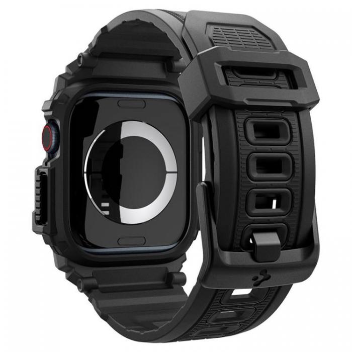 Spigen - Spigen Apple Watch 10 (46mm) Armband Rugged Armor Pro - Matte Svart