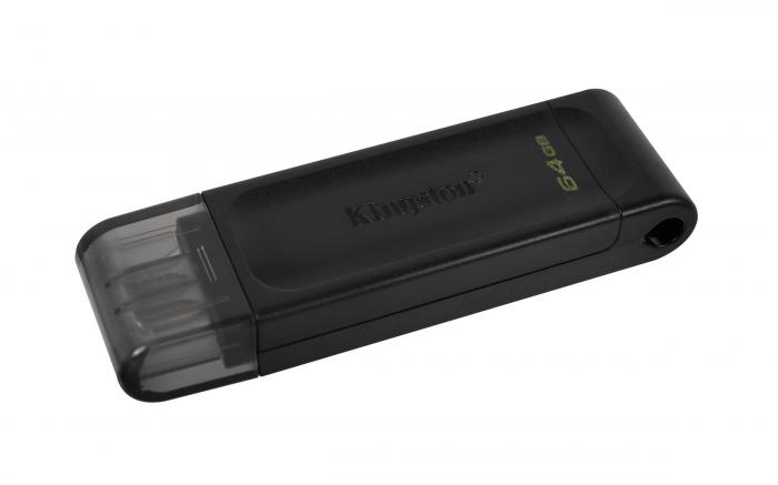 Kingston - Kingston USB-C DT70 64GB Svart Pendrive