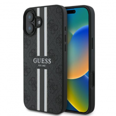 Guess - Guess iPhone 16 Plus Mobilskal Magsafe 4G Printed Stripes