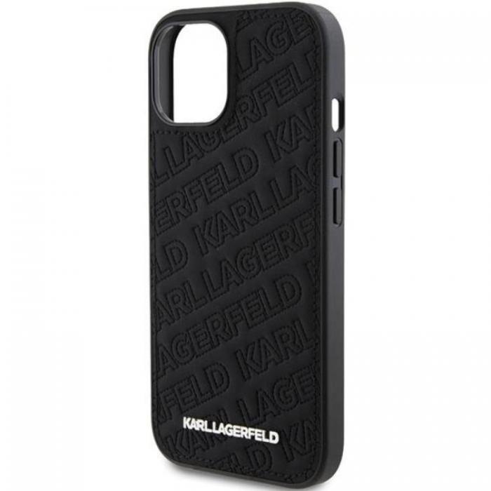 KARL LAGERFELD - KARL LAGERFELD iPhone 15 Mobilskal Quilted K Pattern - Svart