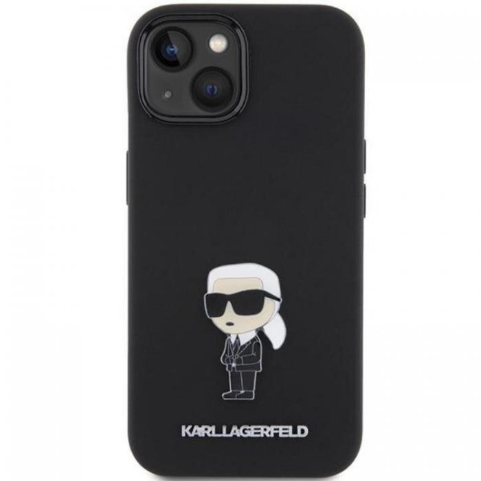 KARL LAGERFELD - KARL LAGERFELD iPhone 15 Mobilskal Ikonik Metal Pin