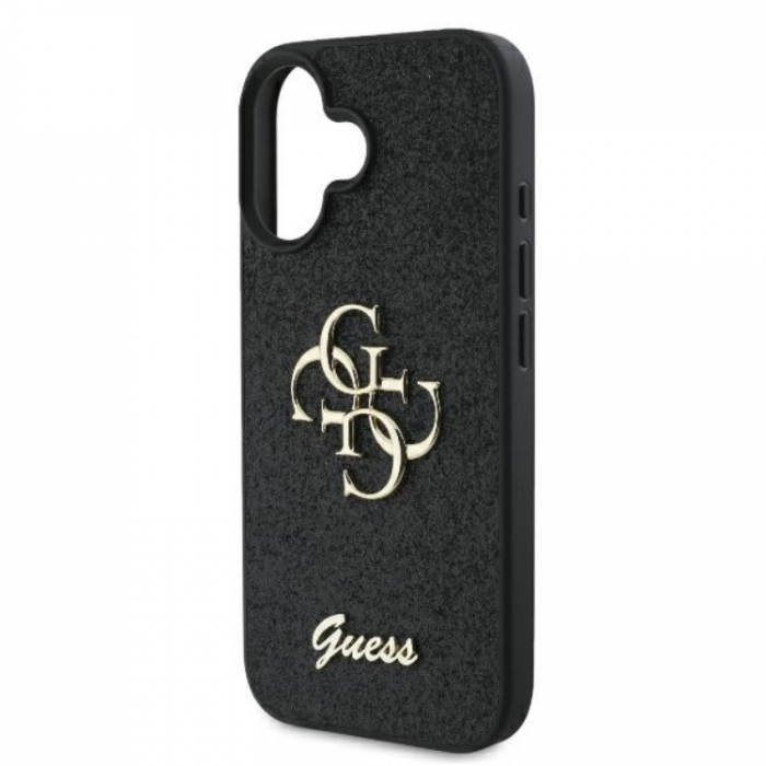 Guess - Guess iPhone 16 Plus Mobilskal Fixed Glitter Big 4G - Svart