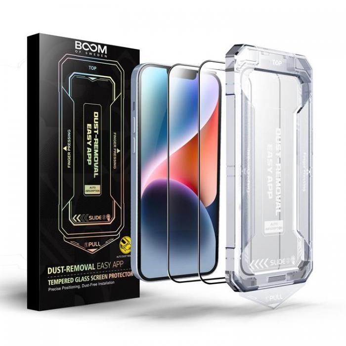 Boom of Sweden - LIVSTIDSGARANTI - BOOM iPhone 13 Pro Hrdat Glas Skrmskydd - 2 Pack