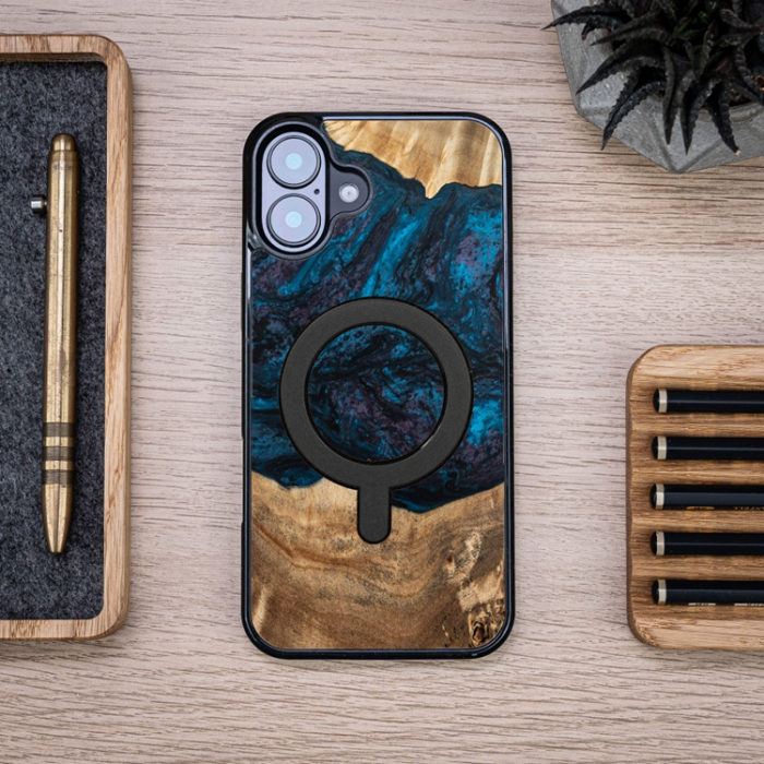 Bewood - Bewood iPhone 16 Plus Mobilskal Magsafe Unique Planets Neptune