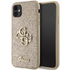 Guess - Guess iPhone 11/XR Mobilskal Glitter Script Big 4G - Svart