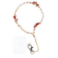 A-One Brand - Happy Halsbandsrem för mobiler längd 44 cm - Orange