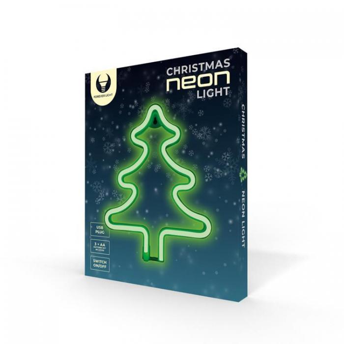 Forever Light - Forever Light LED Neon CHRISTMAS TREE FLNE16 - Grn