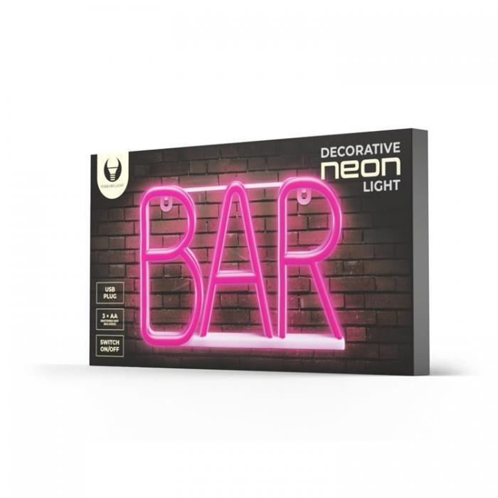 Forever Light - Forever Light LED Neon BAR Bat + USB FLNE24 - Rosa