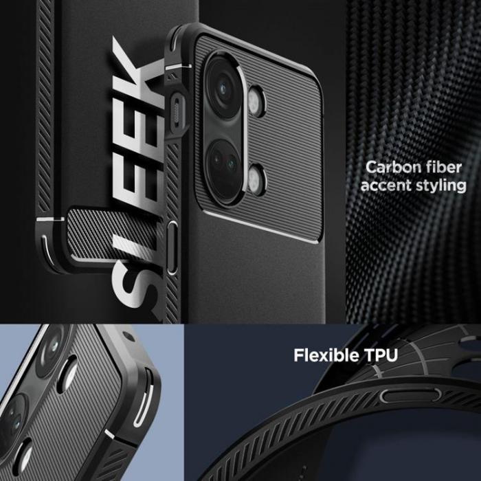 Spigen - Spigen OnePlus Nord 3 5G Mobilskal Rugged Armor - Matt Svart