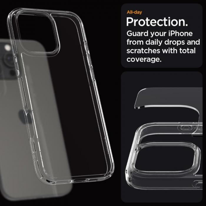 Spigen - Spigen iPhone 16 Pro Mobilskal Ultra Hybrid - Crystal Clear