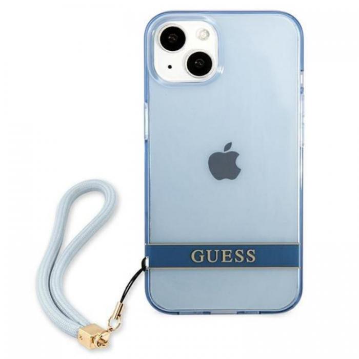 Guess - Guess iPhone 13 Skal Translucent Stap - Bl