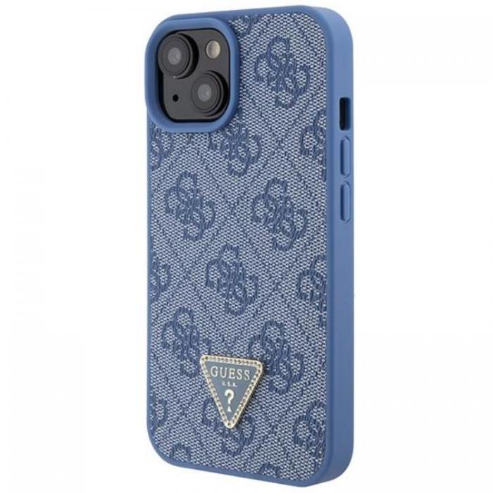 Guess - Guess iPhone 15 Mobilskal Triangle Strass - Bl