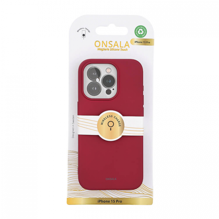 Onsala - Onsala iPhone 15 Pro Mobilskal Magsafe Silikon - Mrkrd