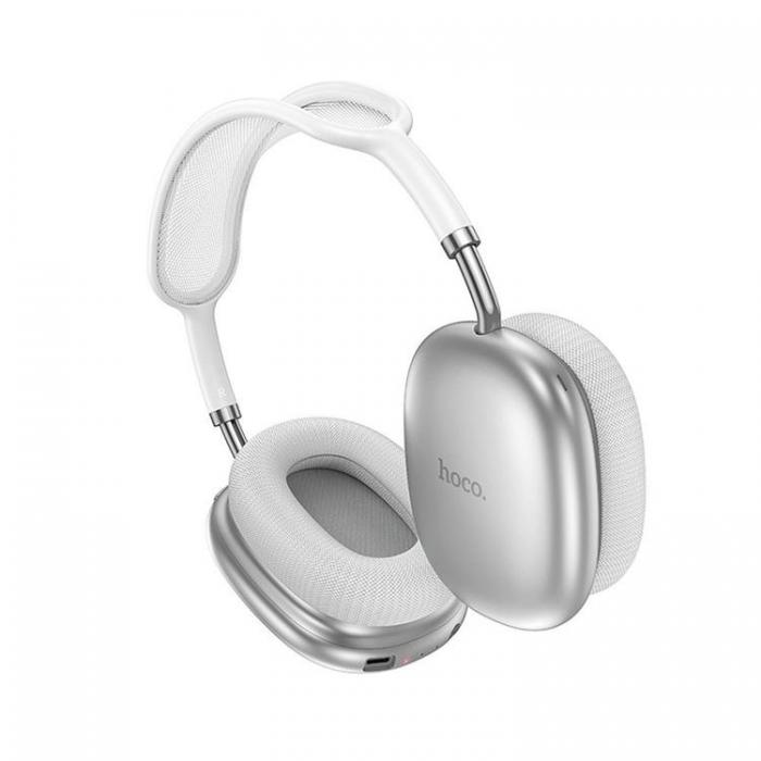 Hoco - Hoco Over-Ear Hrlurar Trdlsa Bluetooth ANC W55 Plus - Silver