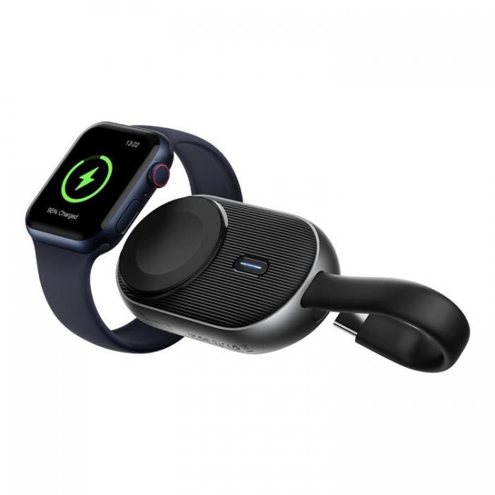 Forcell - Forcell Mini Powerbank fr Apple Watch 1200 mAh 2.5W F-Energy - Svart