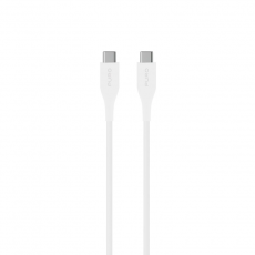 Puro - Puro Plain USB-C - USB-C 2A 1m Kabel - Vit