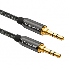 Wozinsky - Wozinsky 2xAUX Kabel Universal Mini Jack 2m - Svart