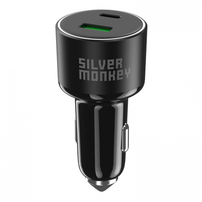 Silver Monkey - Silver Monkey Billaddare SMA014 100W 1xUSB-C PD 1xUSB-A QC 3.0