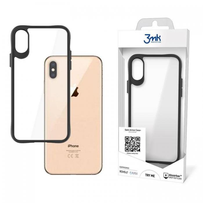 3MK - 3MK iPhone XS Max Skal Satin Armor Plus - Clear