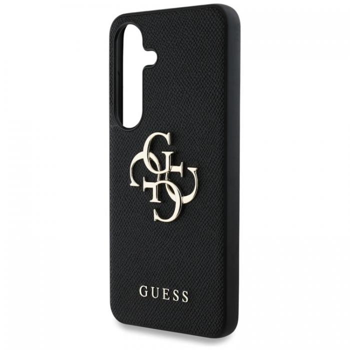 Guess - Guess Galaxy S25 Plus Mobilskal Grained Big 4G Logo Small Classic - Svart