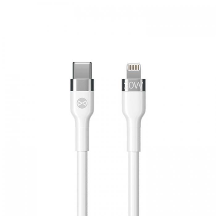 Forever - Forever Flexible USB-C till Lightning kabel 2m 20W - Vit