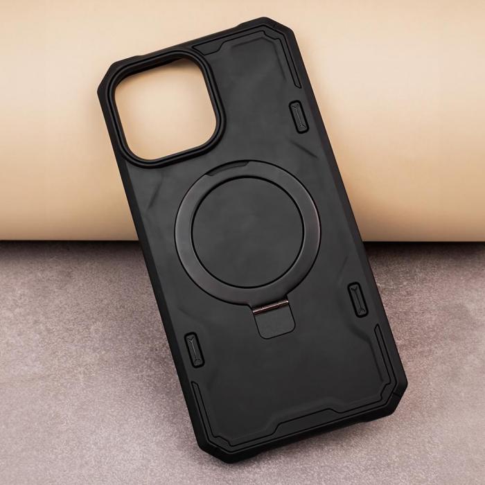 OEM - Defender Mag Ring Skal iPhone 12 Pro Max Stttligt Svart