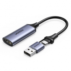 Ugreen - Ugreen USB-A/USB-C till HDMI Adapter - Grå