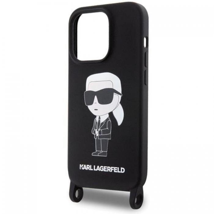 KARL LAGERFELD - Karl Lagerfeld iPhone 15 Pro Max Mobilskal Crossbody Silikon