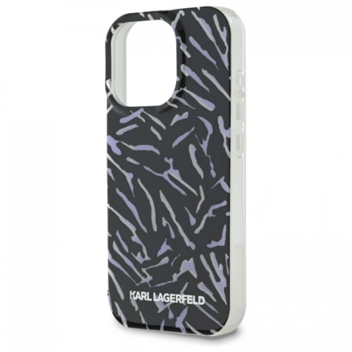 KARL LAGERFELD - Karl Lagerfeld iPhone 16 Pro Mobilskal Zebra Med Sladd - Lila