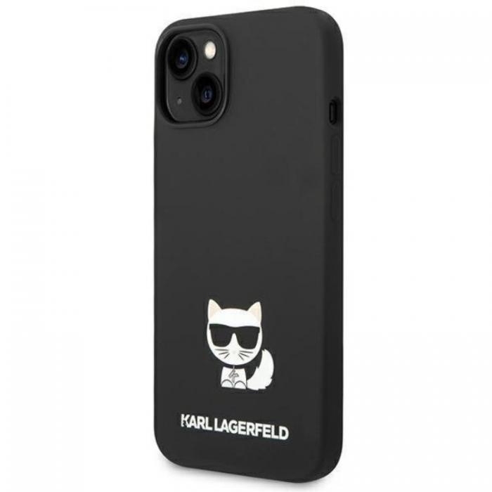 KARL LAGERFELD - Karl Lagerfeld iPhone 14 Plus Skal Silicone Choupette Body - Svart