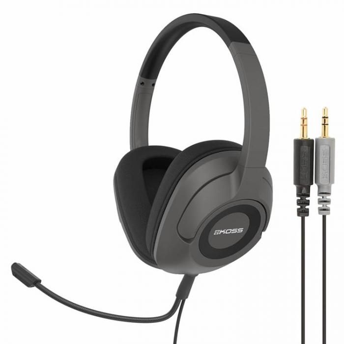 Koss - KOSS Headset SB42 Over-Ear Mic Remote - Svart