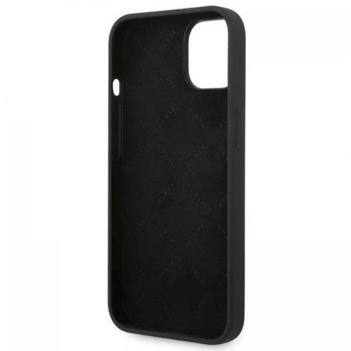 Guess - GUESS iPhone 14 Plus Skal Silicone Triangle - Svart