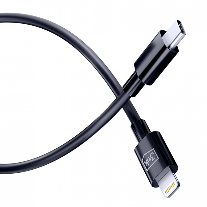 3MK - 3mK Hyper USB-C till Lightning kabel 20W 1.2m - Svart