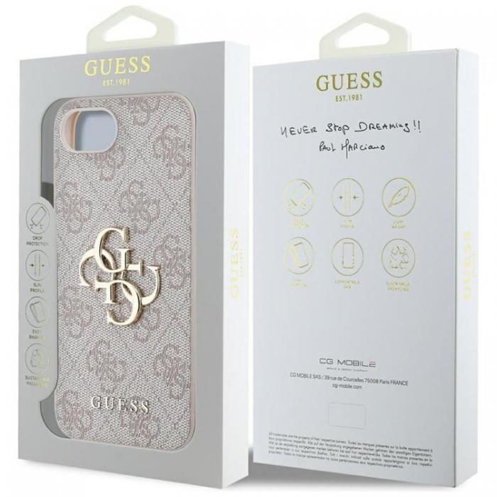 Guess - Guess iPhone 16e Mobilskal 4G Big Logo - Rosa