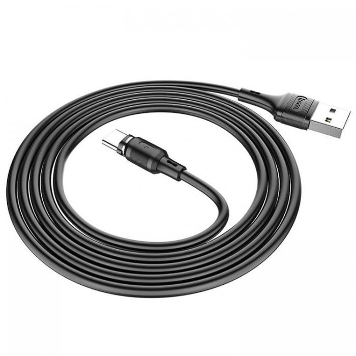 Hoco - Hoco kabel USB - Typ C magnetisk 3A Sereno X52 1m - Svart