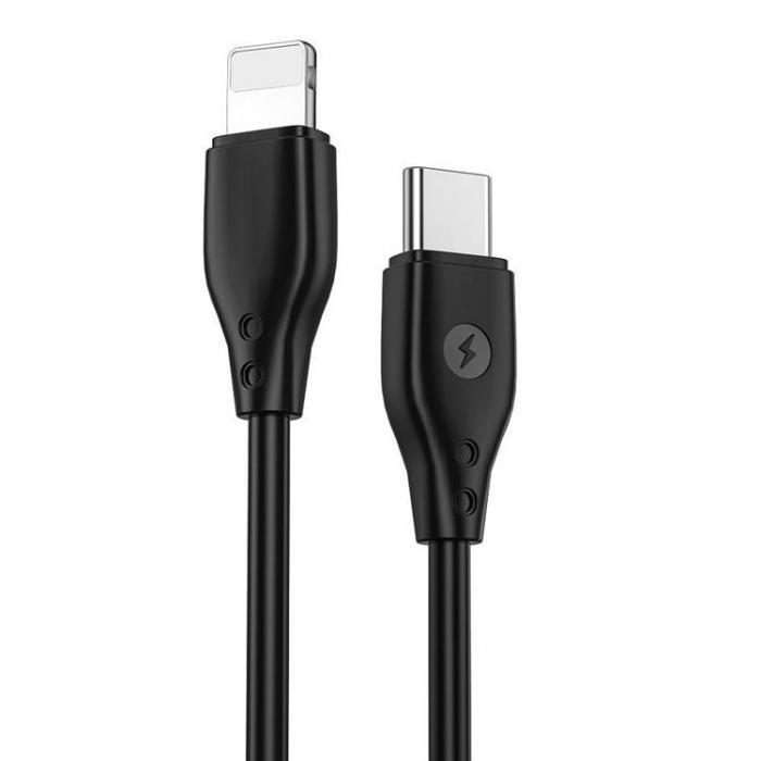 WIWU - WiWU USB-C till Lightning 30W Kabel Pioneer Series Wi-C002 - Svart