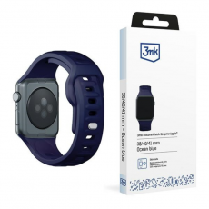 3MK - 3mk Apple Watch (38/40/41mm) Armband Silikon - Marinblå