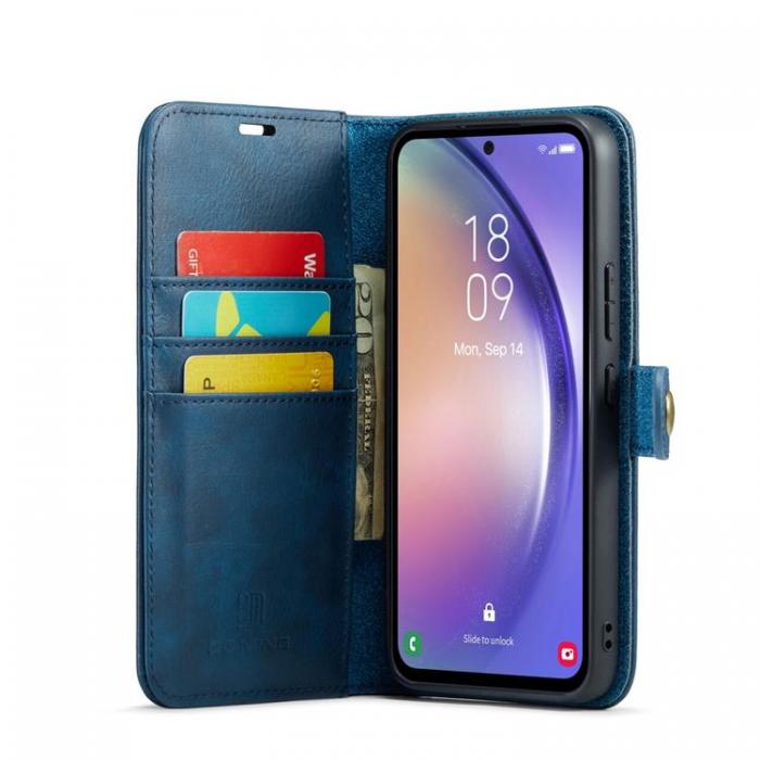 DG.MING - DG.MING Galaxy S23 FE Plnboksfodral kta Lder 2in1 - Bl